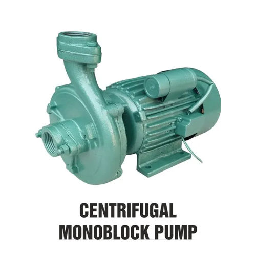 0.5Hp Centrifugal Monoblock Pump - Color: Green Paint Coated