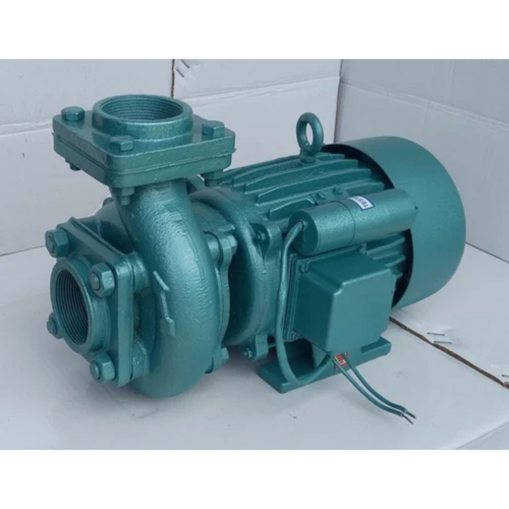 1 Hp Centrifugal Monoblock Pump - Color: Green Paint Coated