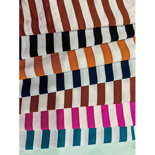 Polyester Interlock Striped Fabric