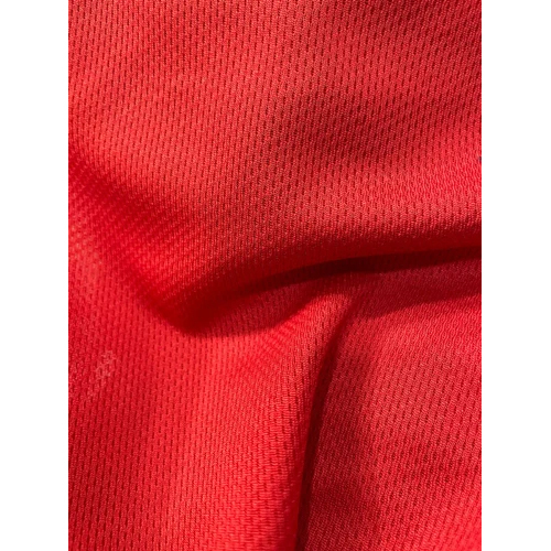 100% Red Polyester Rice Knit Fabric