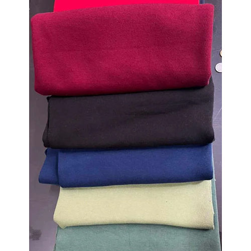 Poly Cotton Thread Fleece Fabric - Color: Multicolor