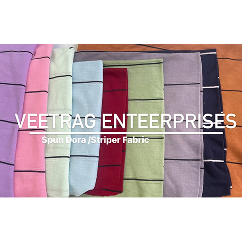 Polyester Spun Stripe Fabric