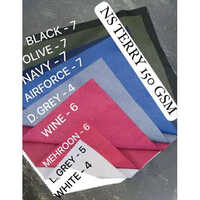 150 Gsm Ns Terry Fabric - 100% Cotton, 72 Meter Width, Multicolour | Washable, Knitted Plain Style For All Season Clothing