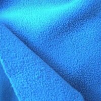Anti Pilling Fleece Fabric - Anti Pilling Material, Lightweight, Washable, Blue Color, Plain Pattern, Ideal For Apparel & Clothing