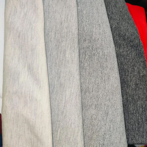 Poly Cotton Melange Fleece Fabric