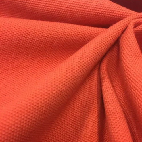 Orange Poly Cotton Matty Fabric - Attributes: Light In Weight