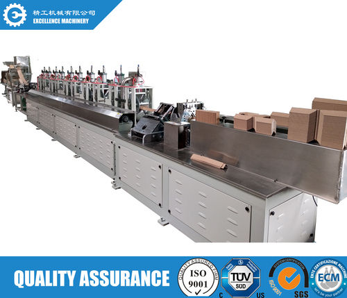 High speed CNC paper edge board machine with online punching device