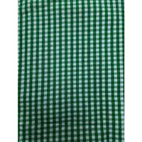 Gingham Checked Fabric - Color: Green