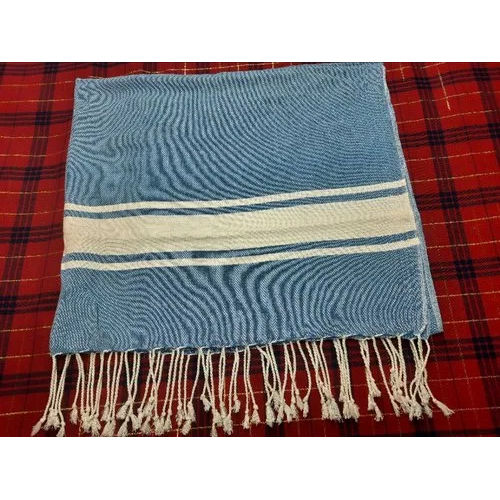 Blue Cotton Scarf