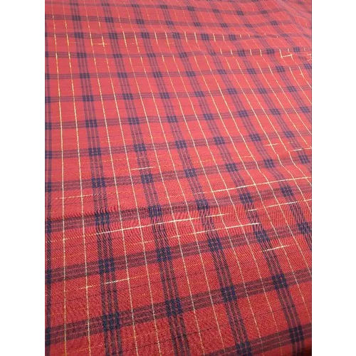 42GSM Drill Checked Lurex Fabric