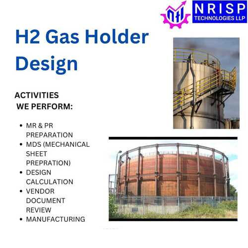 H2 Gas Holder - Air Flow Capacity: As Per Size Cubic Meter Per Hour (M3/H)