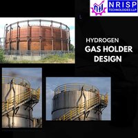 Hydrogen Gas Holder - Carbon Steel, 1mtr To 30mtr Sizes | Weight Balancing System, Lubricated, 1000 Mmwg Working Pressure, Quiet Operation Under 50 Db, Customizable Color, 1-year Warranty