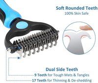 2 in 1 Brush Dog  Deshedding Tool