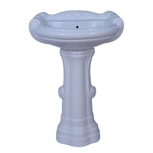 25X18 Big Sterling Set Pedestal Sink - Color: Any Color