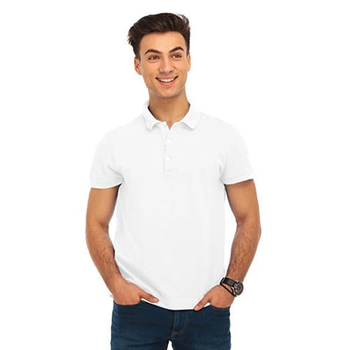 Mens Polo T Shirt - Color: White