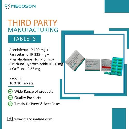 Aceclofenac , Para, Phenylephrine ,Cetirizine & Caffeine Tablet