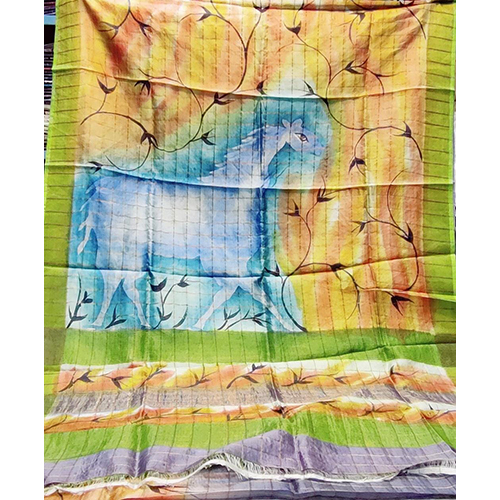 Fancy Tussar Handloom Saree