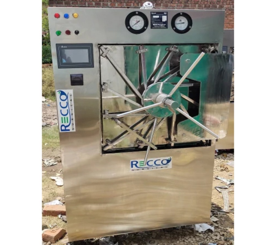 Fully Automatic Rectangular Horizontal Autoclave - Color: Silver