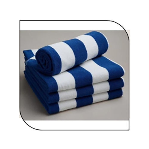 Pool Towel - Color: Blue & White