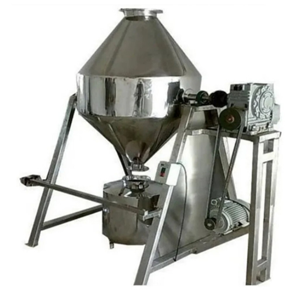 Double Cone Blending Machine - Steel Construction, 220 Volt | Automatic Operation, High Efficiency, Manual Control System, Versatile for Industrial Use