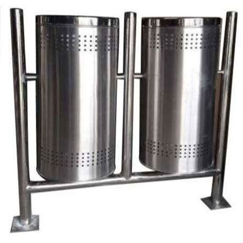 S S Pole Mounted Dustbins - Material: Stainless Steel