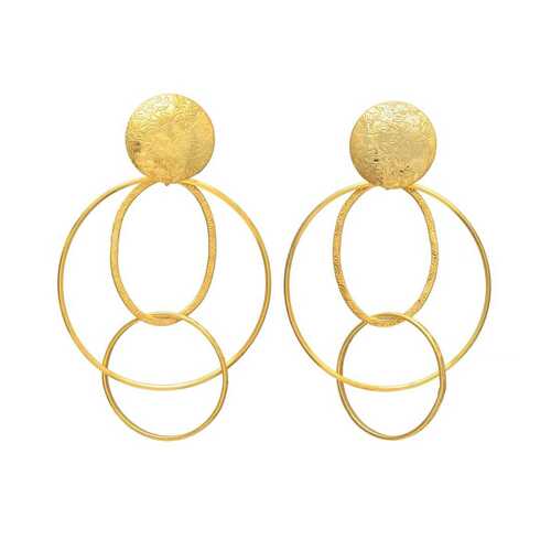 New arrival golden hoop earring set