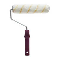9 Inch Interior Painting Silk Roller With Twin Lock - Durable Manual Painting Tool, Portable Design, Twin Lock Stability, White Color