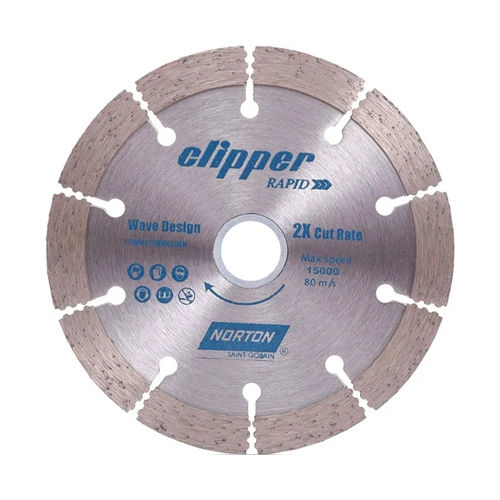 110Mm Norton Diamond Clipper Blade - Color: Silver