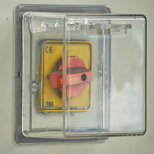 Lockout Tagout Panel Push Button Switch Lockout - Color: Transparent