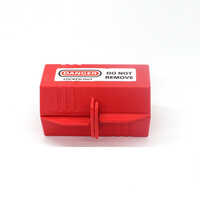 Large Plug Lockout - Color: Red