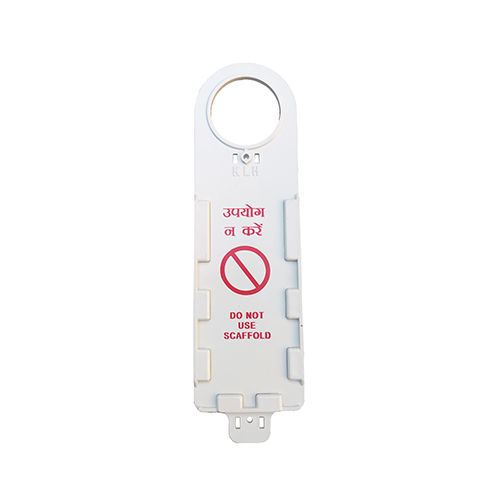 Claw Type Scaffolding Tag Holder - Color: White