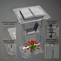 Classic Concepts CCP060 Acrylic Podium Full White Podium