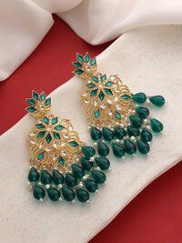 Traditional Earring | Wedding Earring | Beaded Earring |Party Wear | Gift for her | Kundan Earring For Women