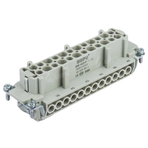 Heavy Duty Industrial Female Power Connectors - Output Type: Multiple