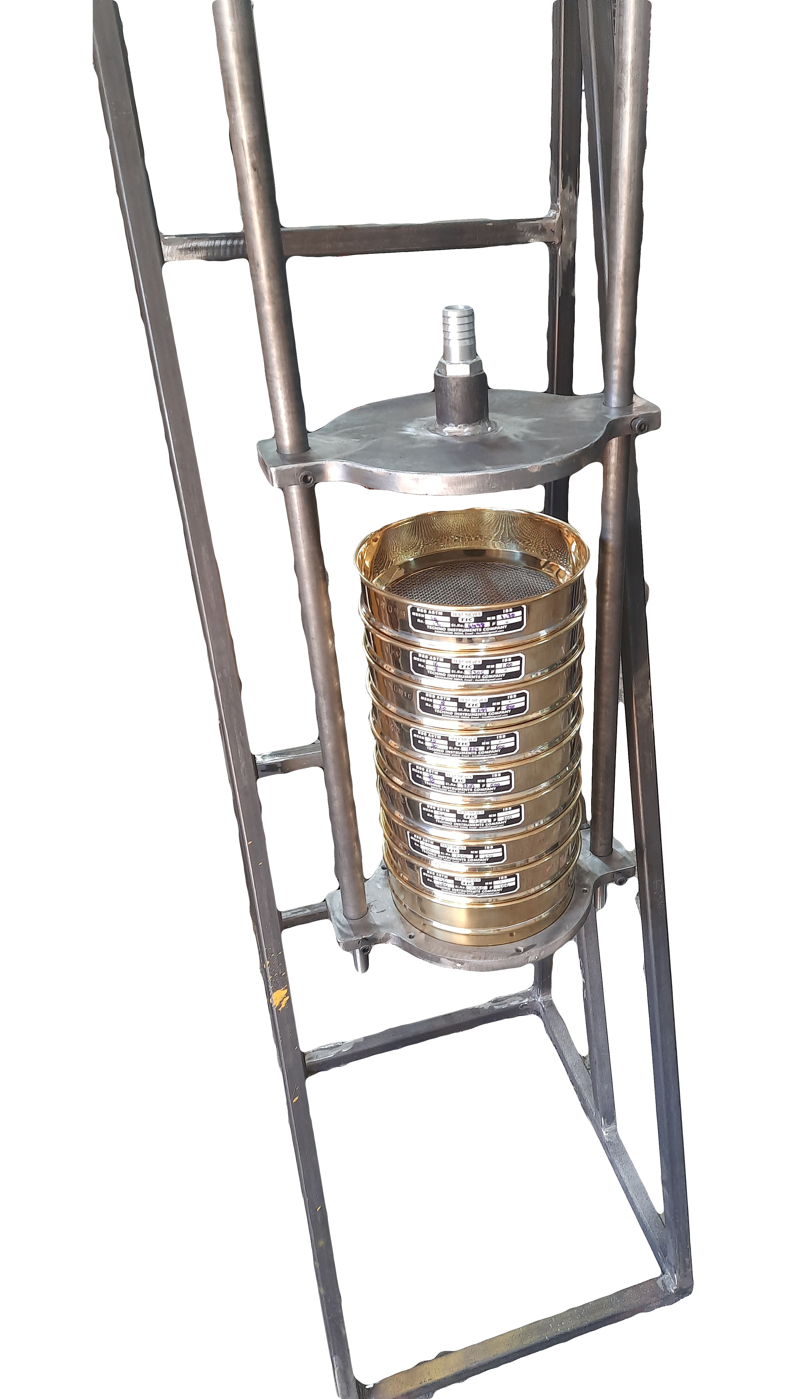 Wet Sieve Shaker - MSS Material, 8mm Diameter x 2mm Height | 0.37 KW Power, 8 Screens with Customizable Sieve Sizes