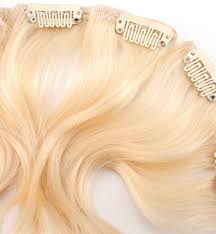 BLONDE CLIP HAIR EXTENSIONS 