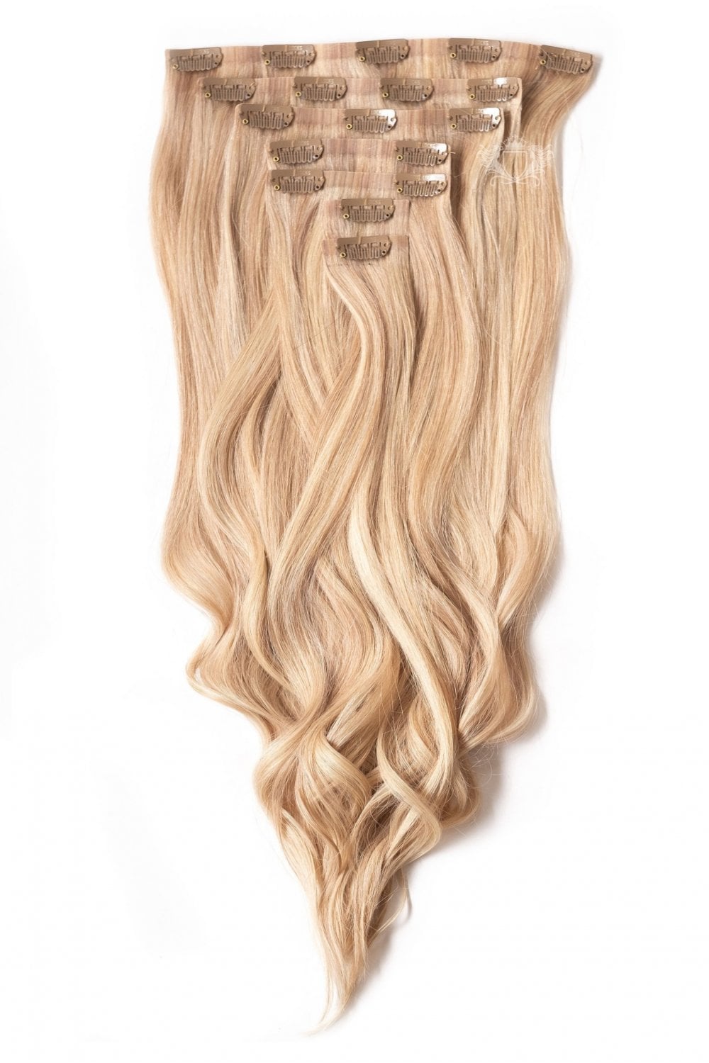 BLONDE CLIP HAIR EXTENSIONS 