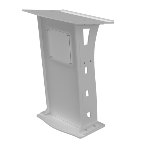 Acrylic Display Podium Full White Podium