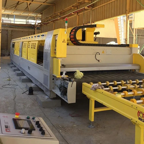 Automatic Line Polishing Machine - Color: Yellow