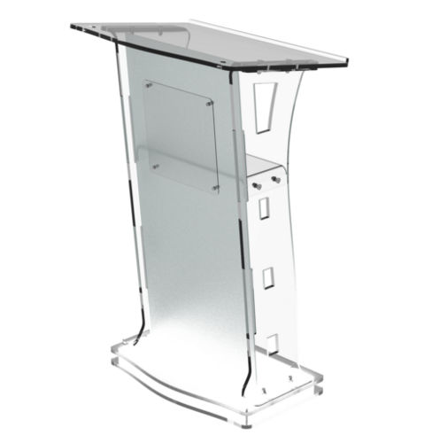 Classic Concepts CCP062 Acrylic Podium Frosted Look Front Panel with White LED Light Base