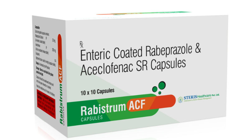 Ec Rabeprazole (20mg), & Aceclofenac (200mg Sr)