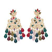 Traditional Earring | Wedding Earring | Beaded Earring | Party Wear | Gift for her| Kundan Earring For Women .