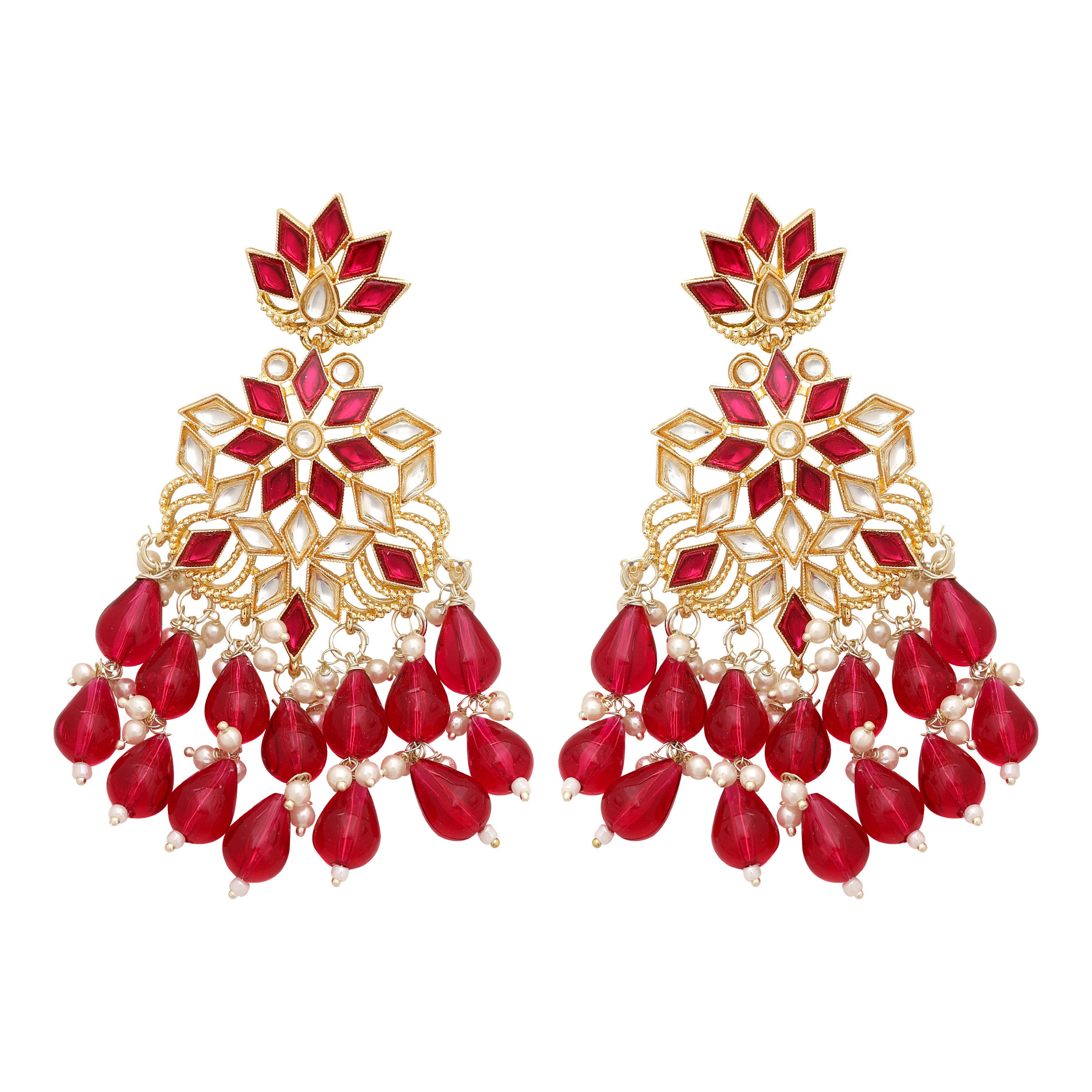 Traditional Earring | Wedding Earring| Beaded Earring |Party Wear | Gift for her | Kundan Earring For Women.