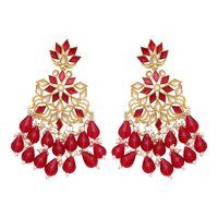 Traditional Earring | Wedding Earring| Beaded Earring |Party Wear | Gift for her | Kundan Earring For Women.