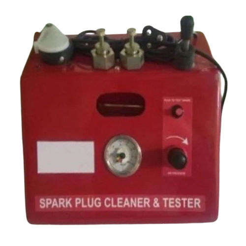 Spark Plug Cleaner And Tester Machine - Color: Red