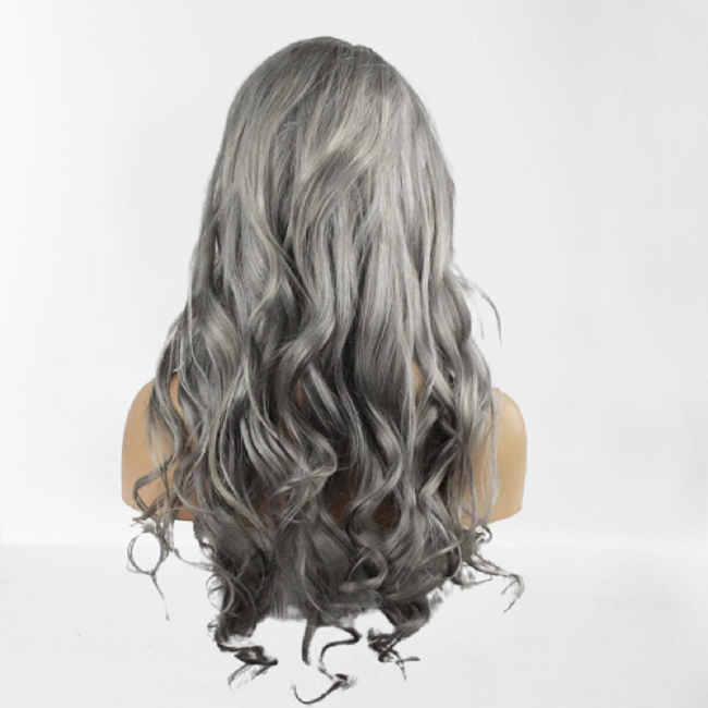 NATURAL GRAY HAIR EXTENSIONS 