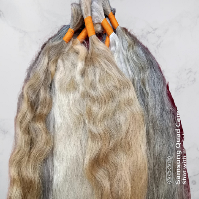 NATURAL GRAY HAIR EXTENSIONS 