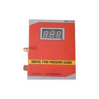 Digital Tyre Pressure Gauge - Mild Steel, 10 Inch / 250 Mm Dial Size | Polished Finish, Durable Glass Dial, Accurate Digital Display