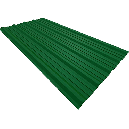 Steel Green Double Ribbed Trapezoidal Profile Sheets