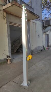 10mtr Telescopic Manual Winch Mast - Application: Used For Mounting Antennas